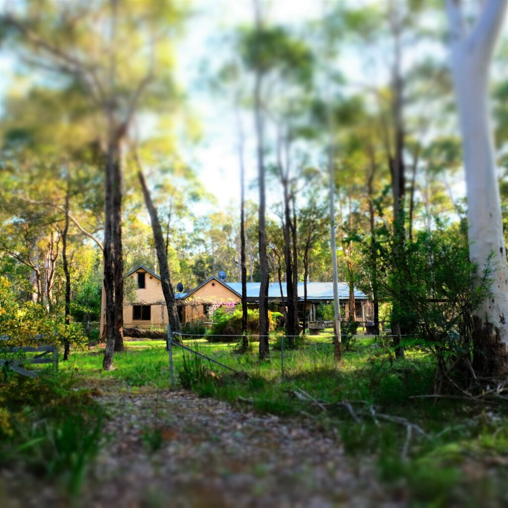 Terra Rosa short term accommodation Denmark Western Australia. A rustic house in the forest.